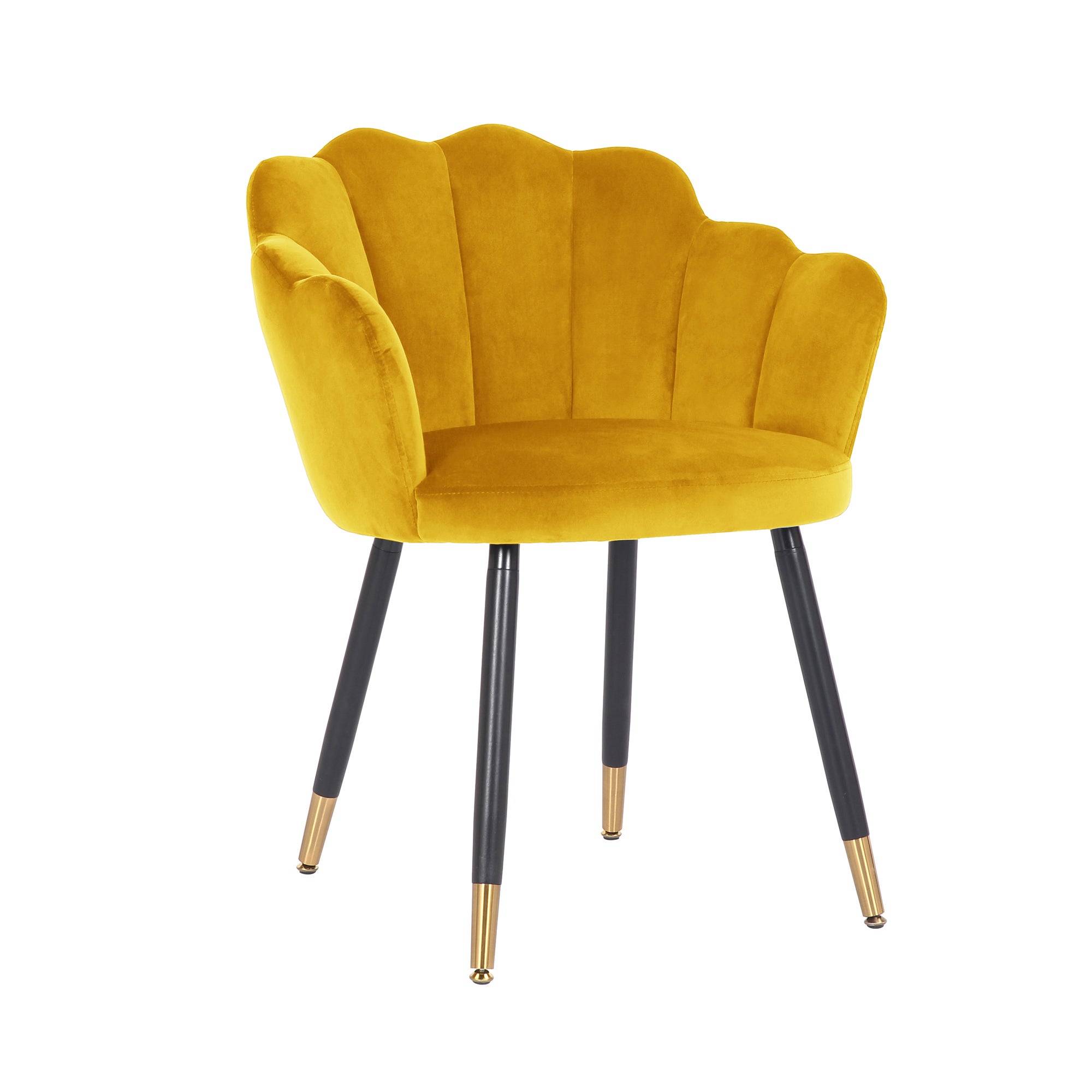 Vivian Velvet Chair Yellow