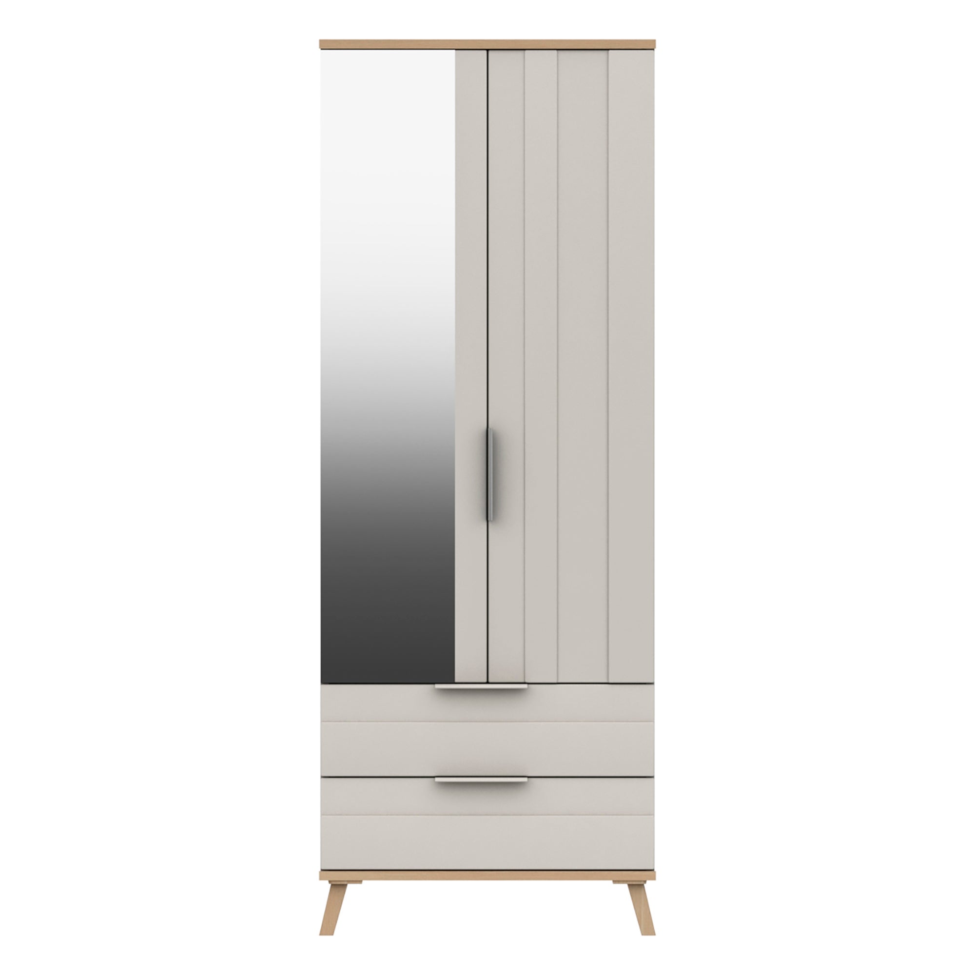 Murray 2 Door Combi Wardrobe Off White