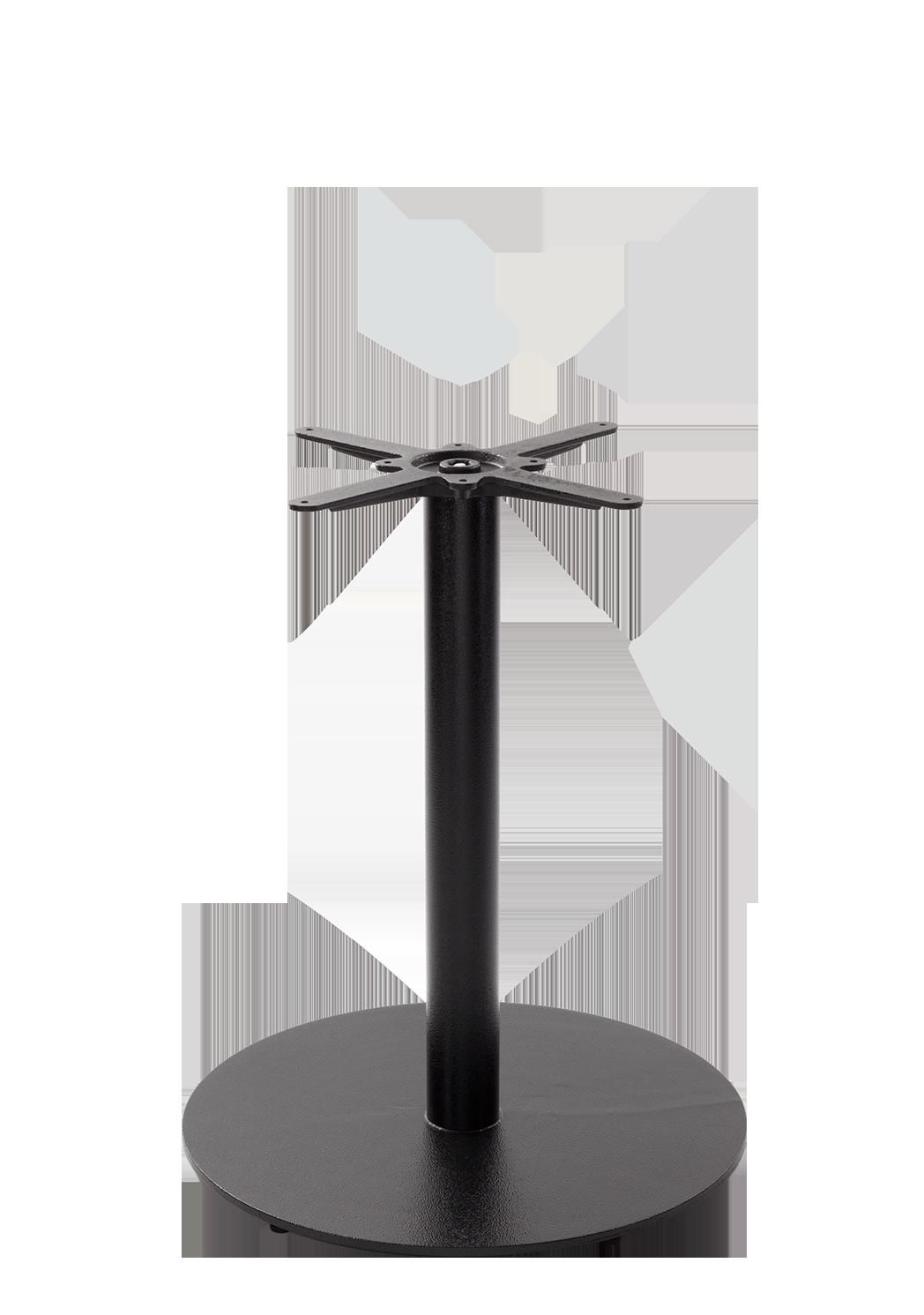 netfurniture Black Cast Iron Round Table Base - Large - Height - 730 mm