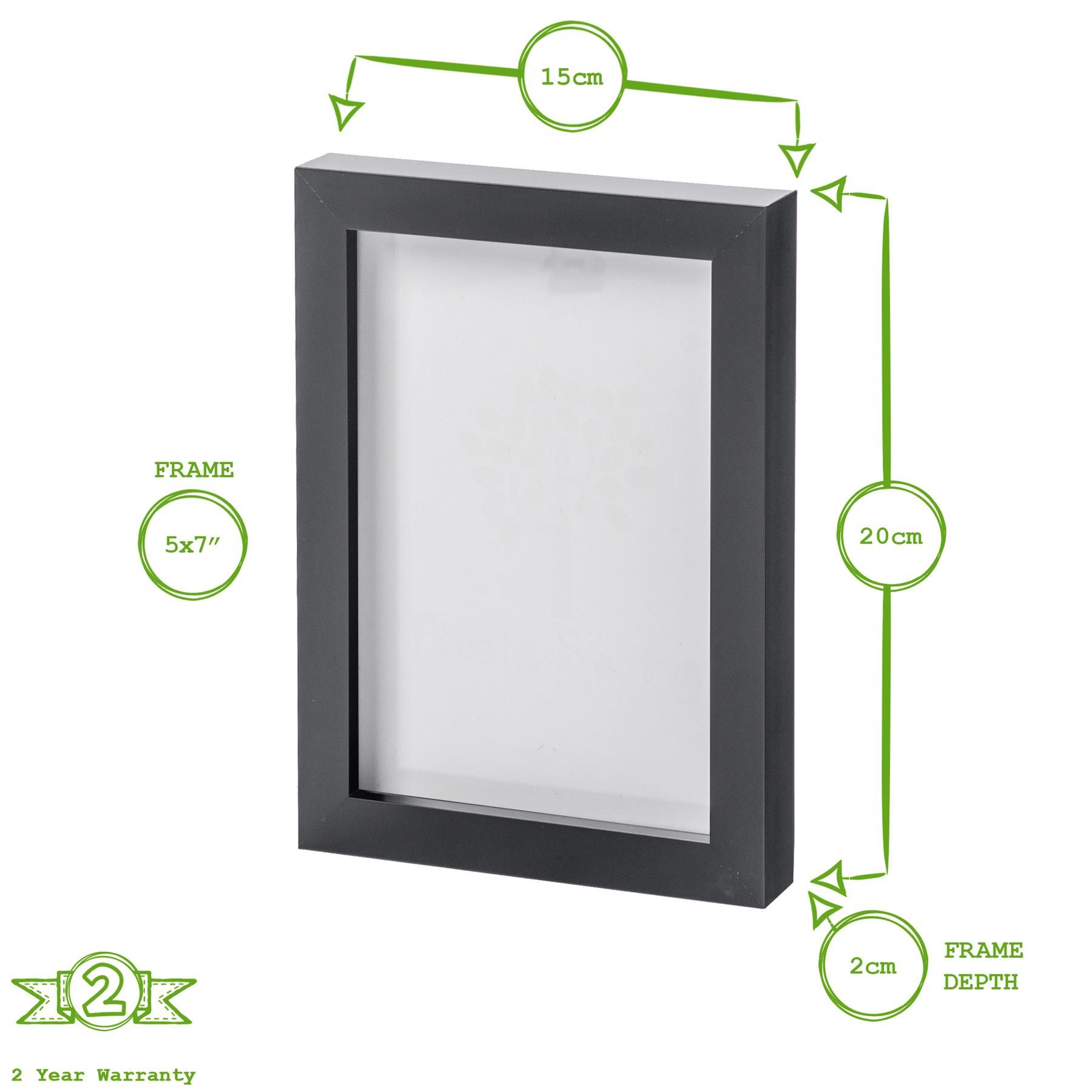 Nicola Spring Photo Frames - 5" x 7" - Pack of 5 in Black 3