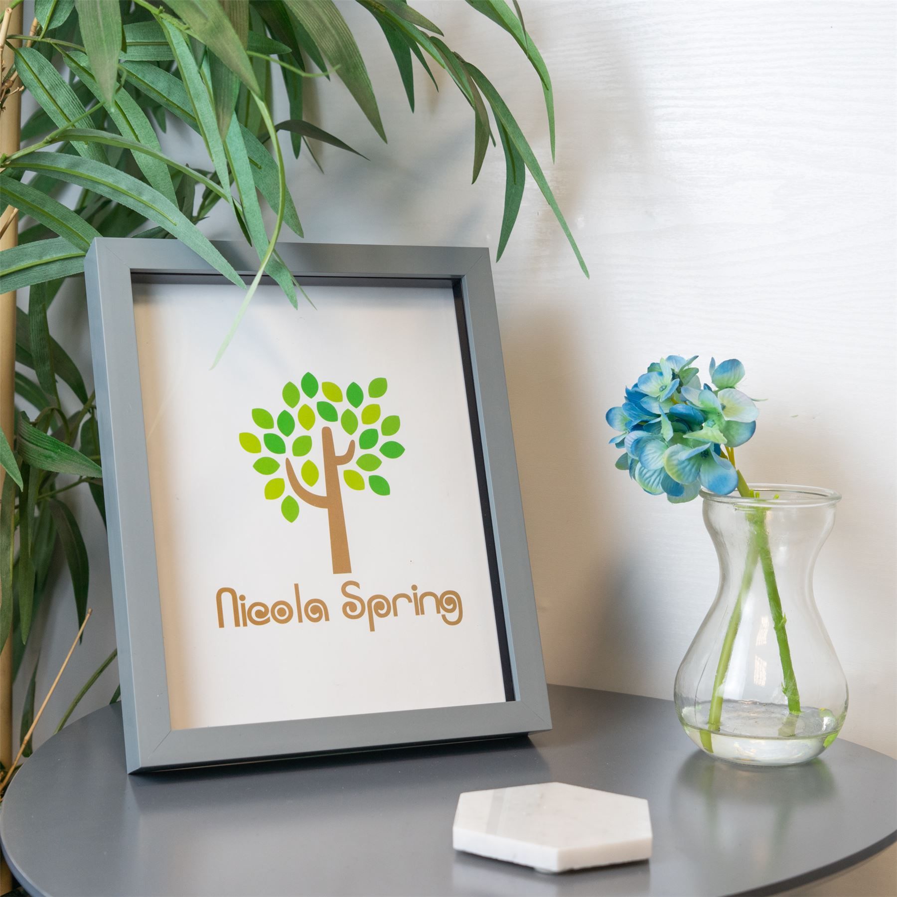 Nicola Spring 3D Box Photo Frames - 8 x 10" - Pack of 2 in Grey 6