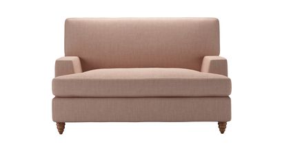 Isla Loveseat Sofabed in Blush Pure Belgian Linen - sofa.com