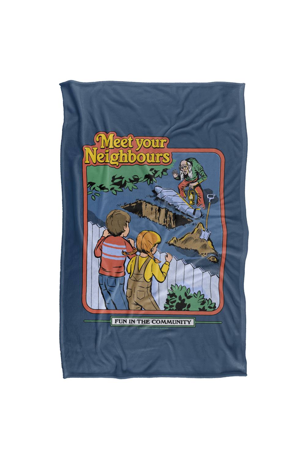 Steven Rhodes Meet Your Neighbours Silky Super Soft Throw Blanket