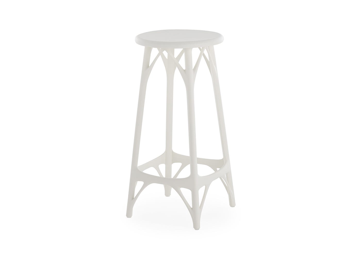Kartell A.I. Light Stool 65cm White Set of 2