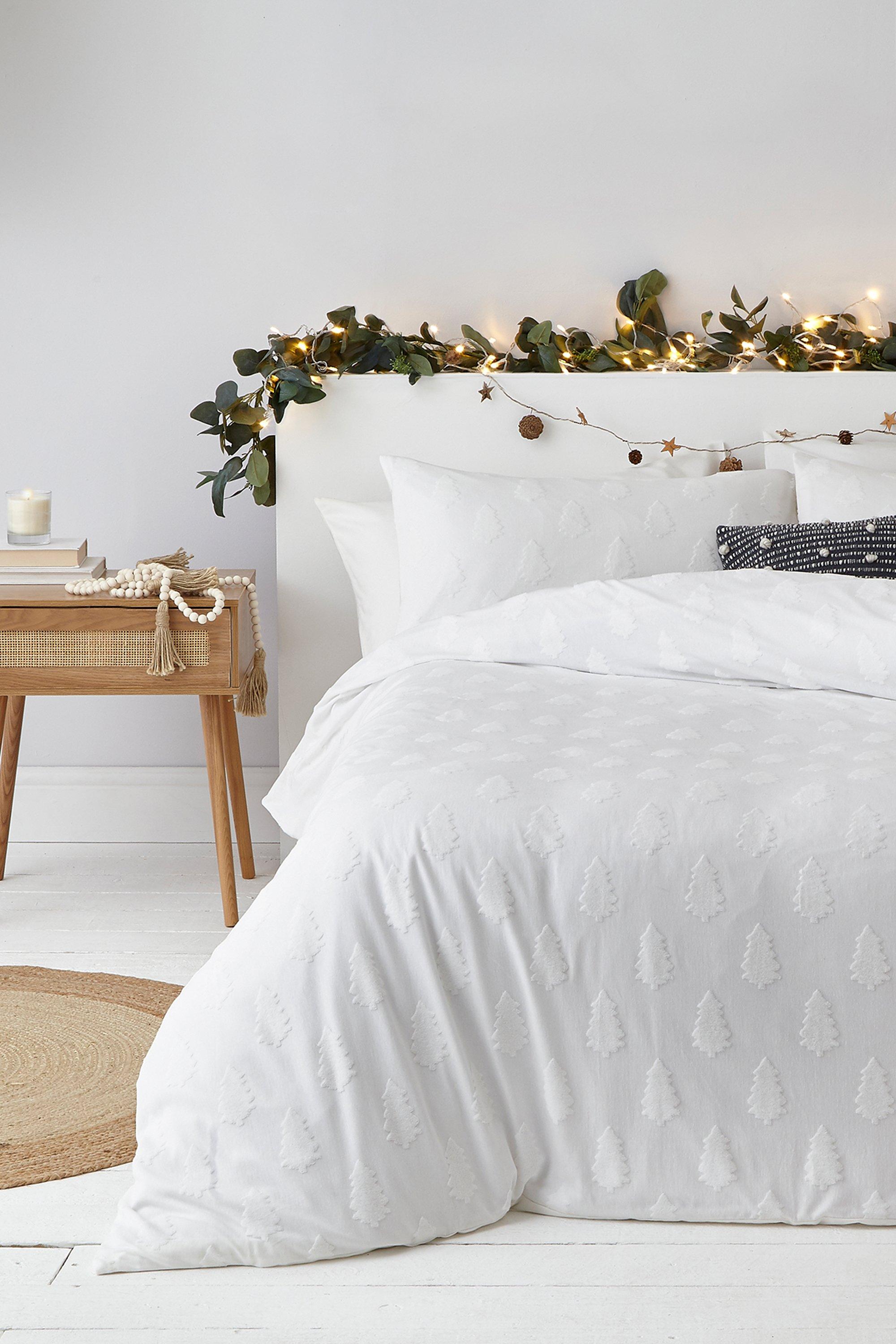Tufted Tree Double Duvet Set