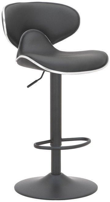 netfurniture Rasine Matt Black Bar Stool Charcoal