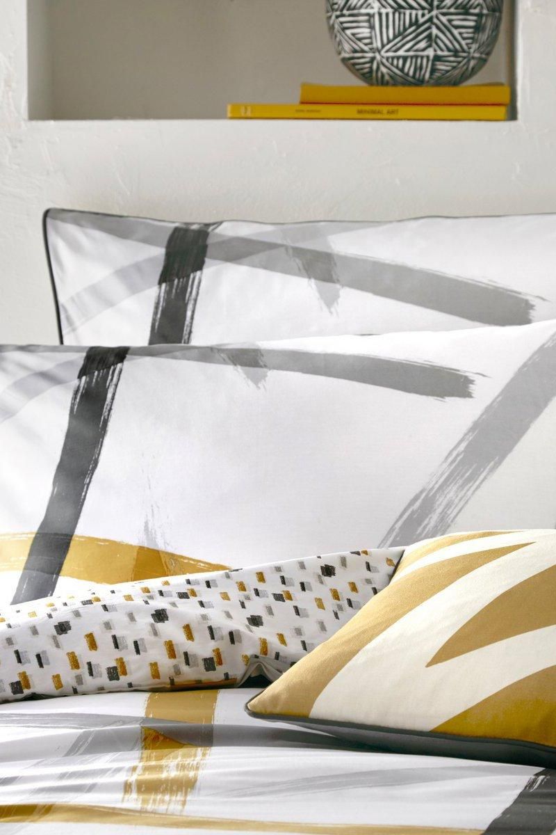 Appletree 'Leda' 100% Natural Cotton Print Duvet Cover Set in Grey 2