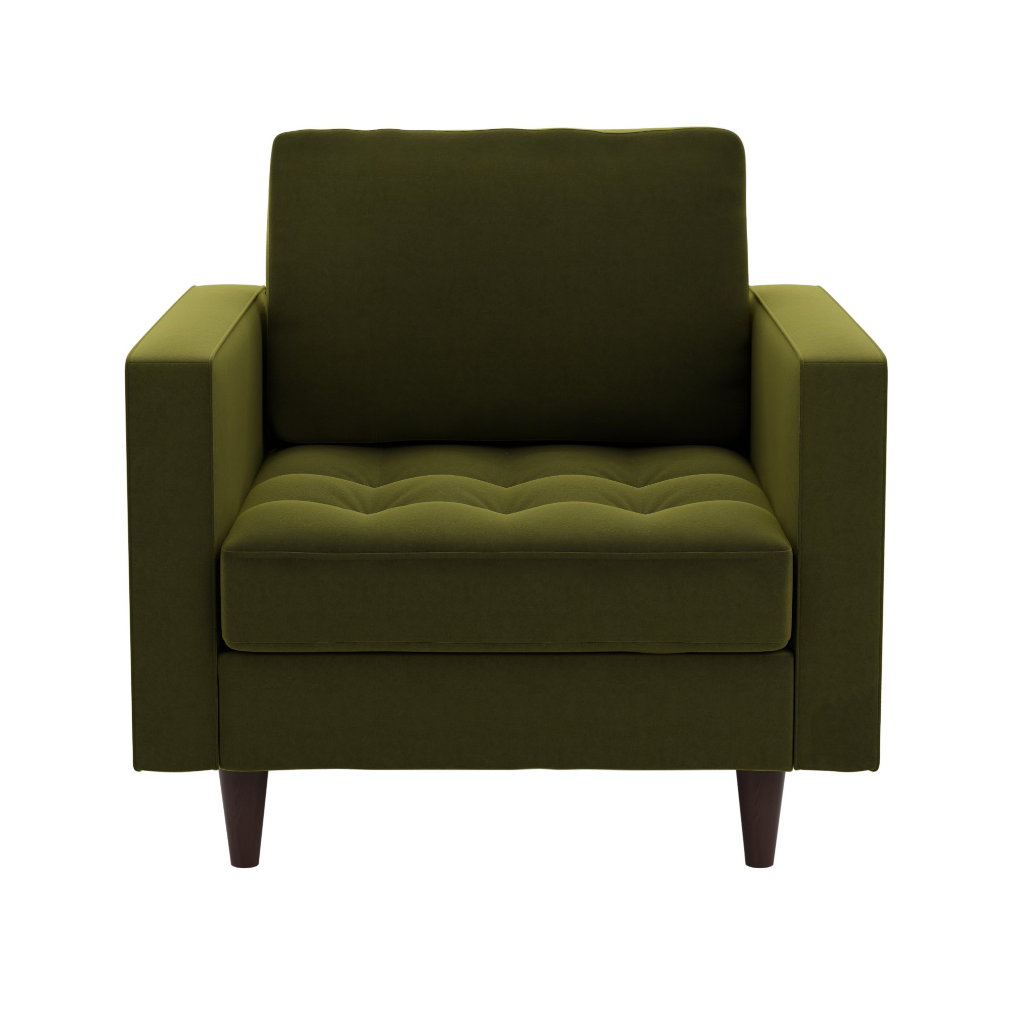 Zoe Velvet Armchair Green