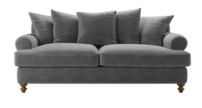 Teddy 3 Seat Sofabed in Earl Grey Smart Velvet - sofa.com