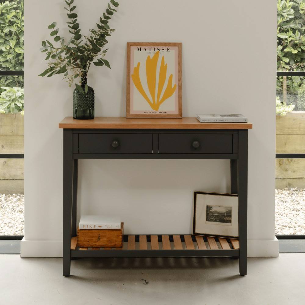 Statement Furniture Ludlow Console Table - Large in Dark Grey
