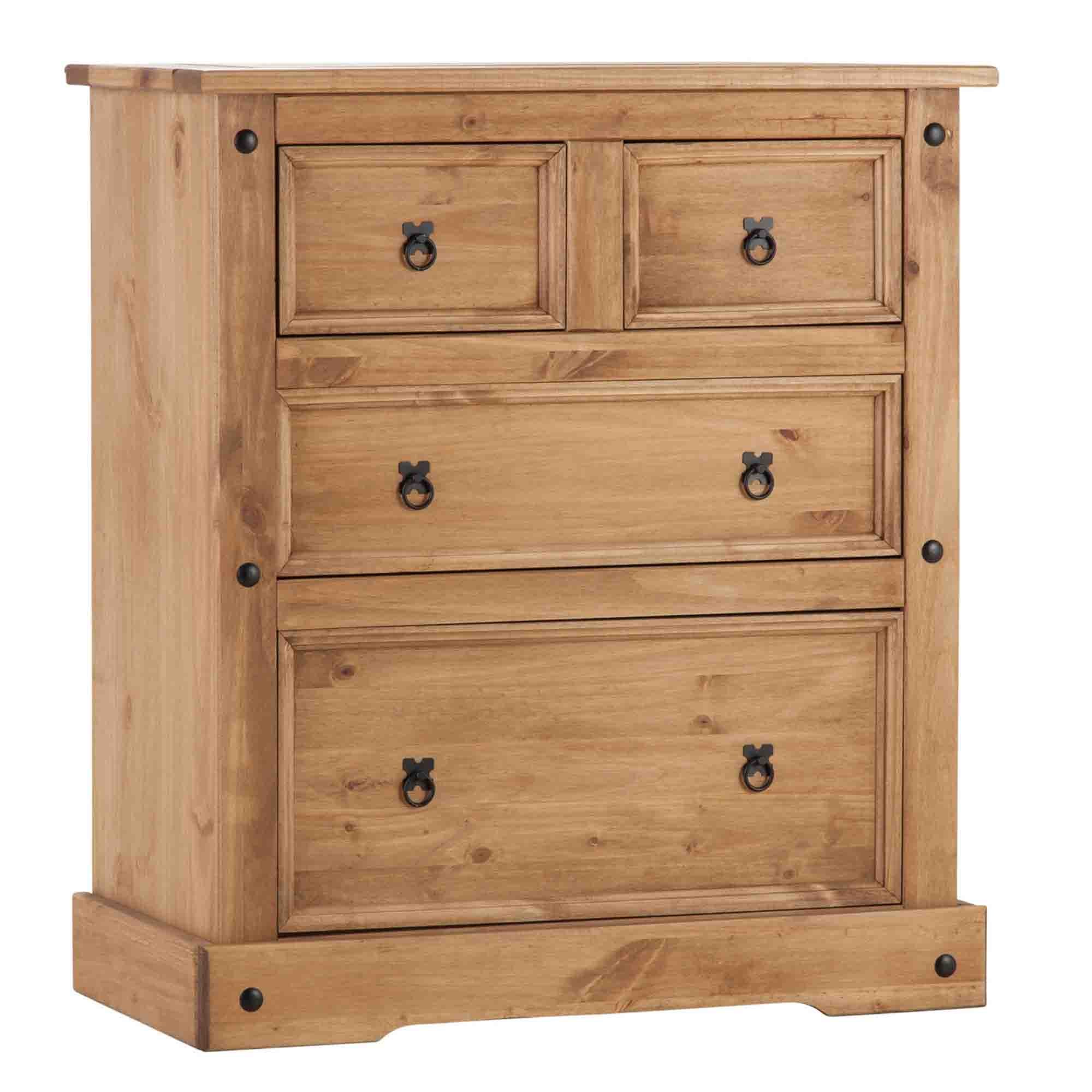 Corona 4 Drawer Chest, Pine
