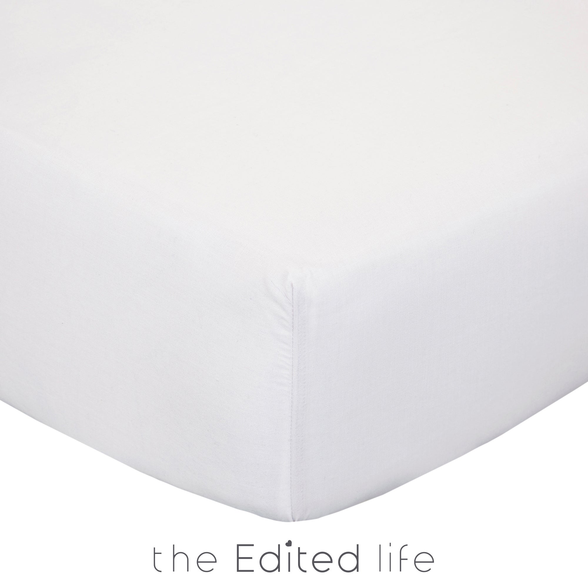 Pack of 2 100% Organic Cotton Fitted Sheets Organic Cotton Cloud