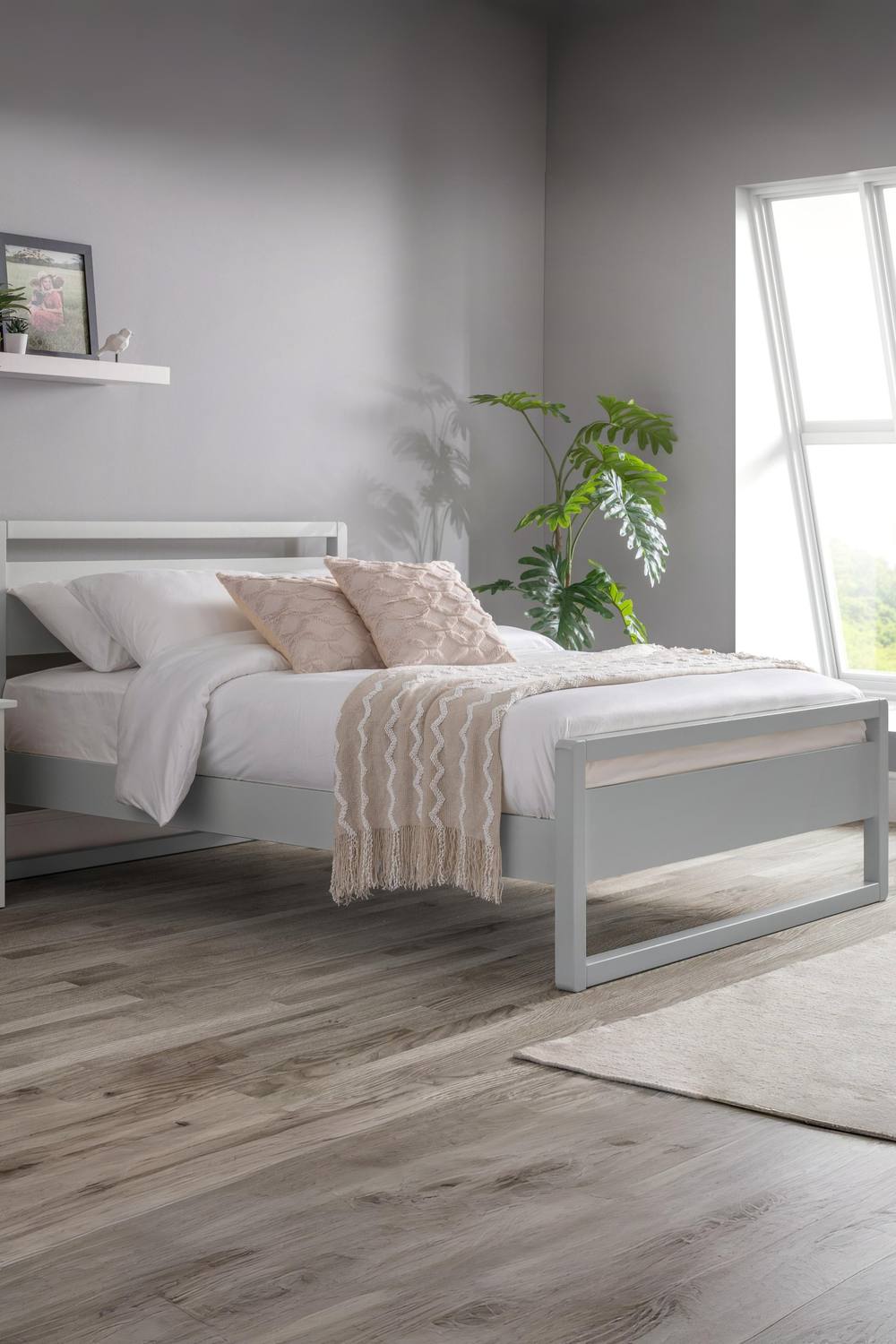 Julian Bowen Venice Bed in Grey