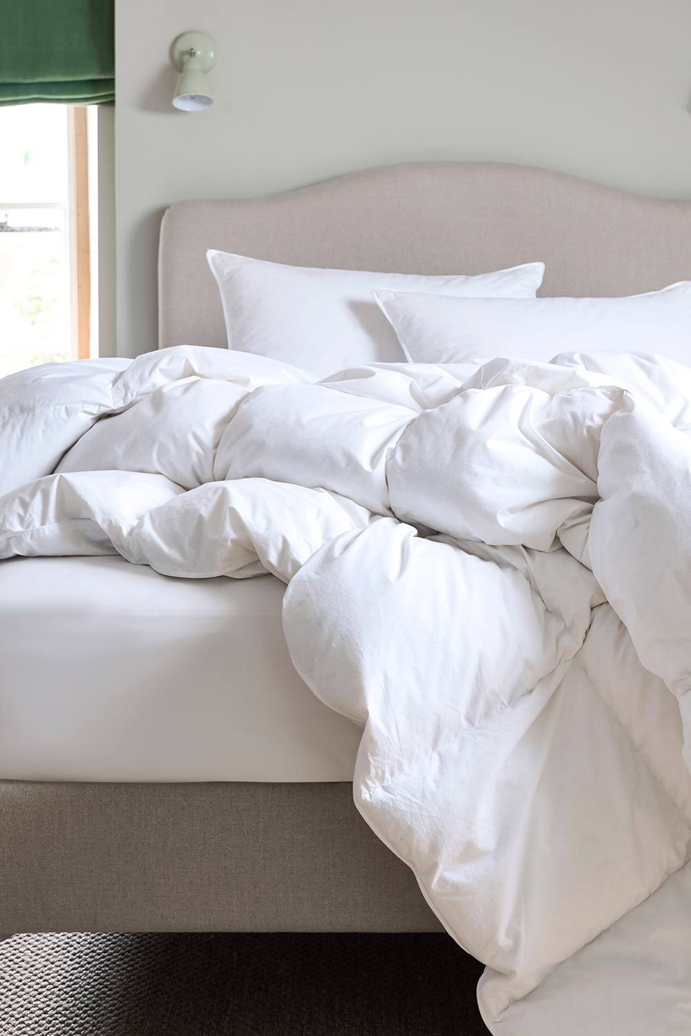 CHRISTY European Duck Feather & Down Filled All Season Duvet 10.5 Tog in White 4