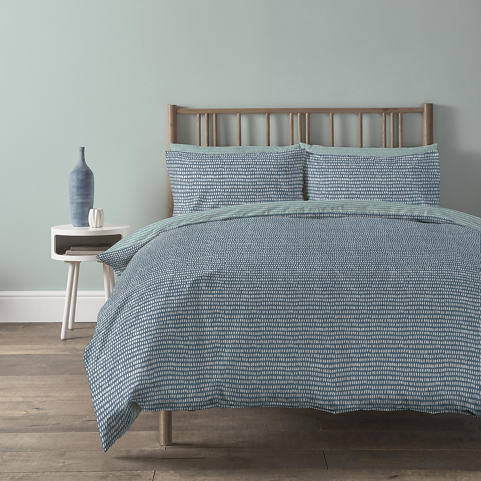 Copenhagen Home Arri Reversible Bedset - King - Ocean
