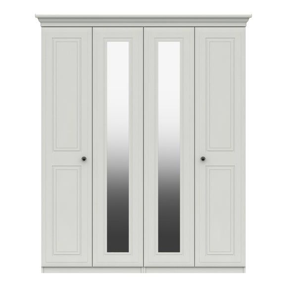 Portia 4 Door Wardrobe, Mirrored