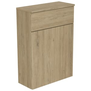 Newland Natural Oak WC Unit With Top - 600mm