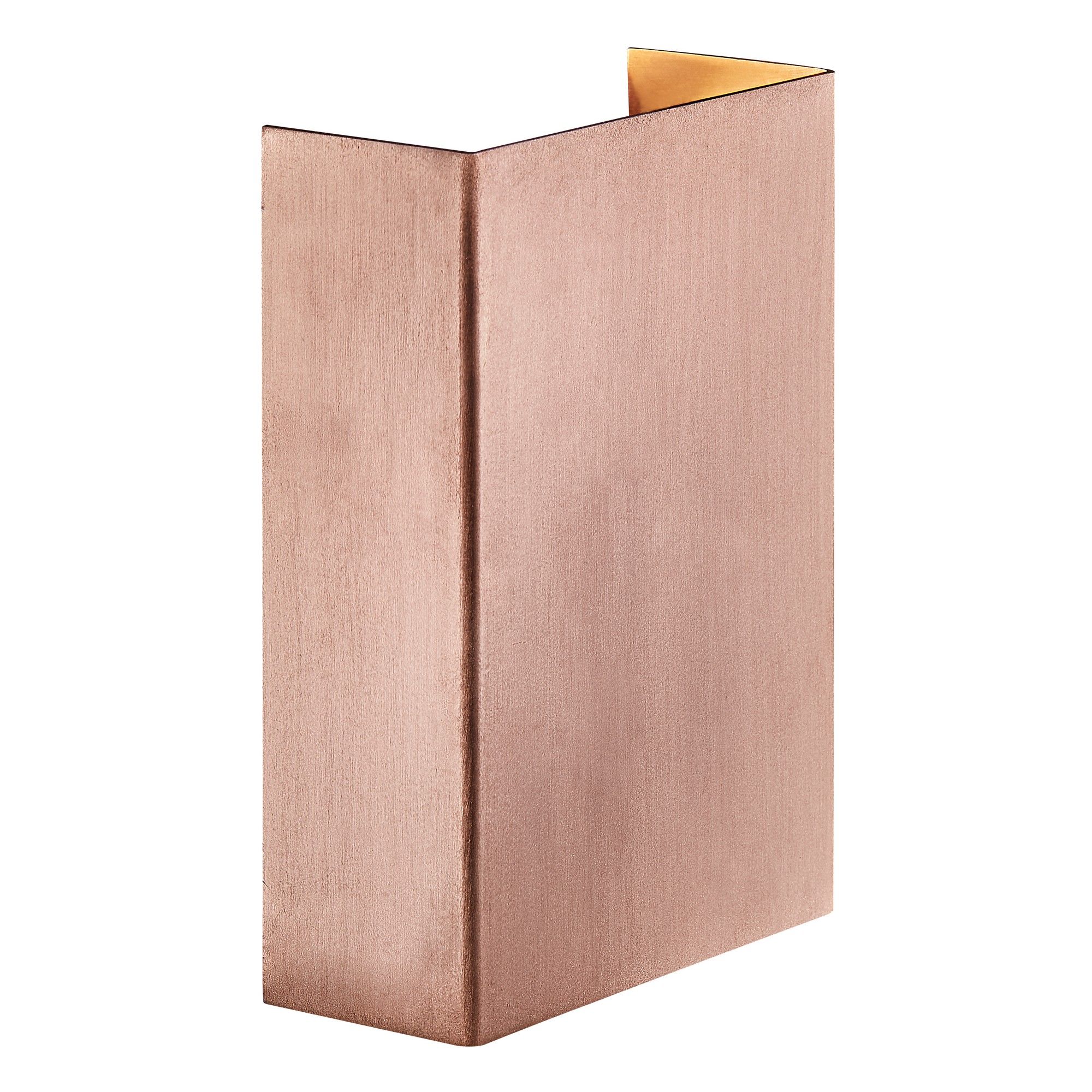 Nordlux Modern Outdoor Wall Light Brown Copper Intergrated LED Coastal/Marine Safe - Mains Powered, IP54