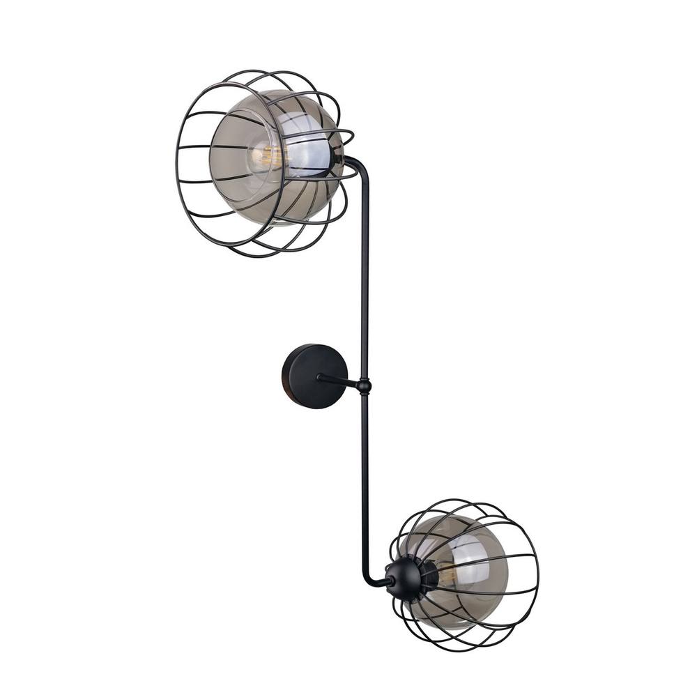 Netlighting Solo Wall Lamp Black 25cm 2x E27