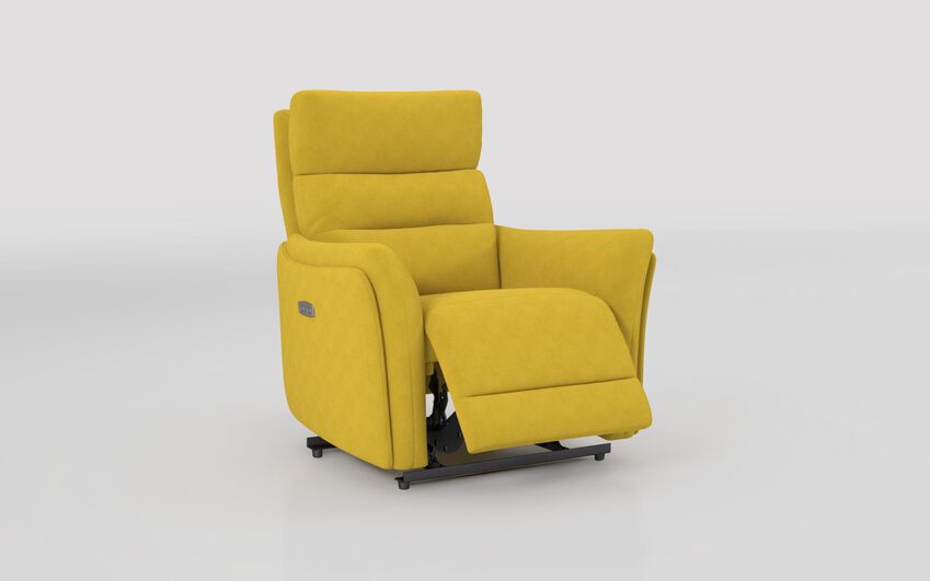 Green Fabric Cleveley Power Recliner Chair with Power Head Tilt
