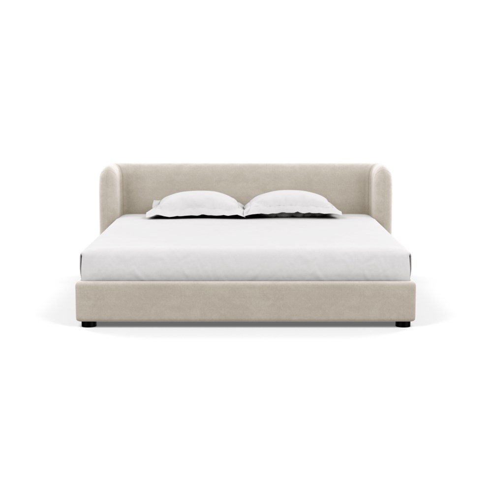 Heal's Group Bed Super King Linen Hessian
