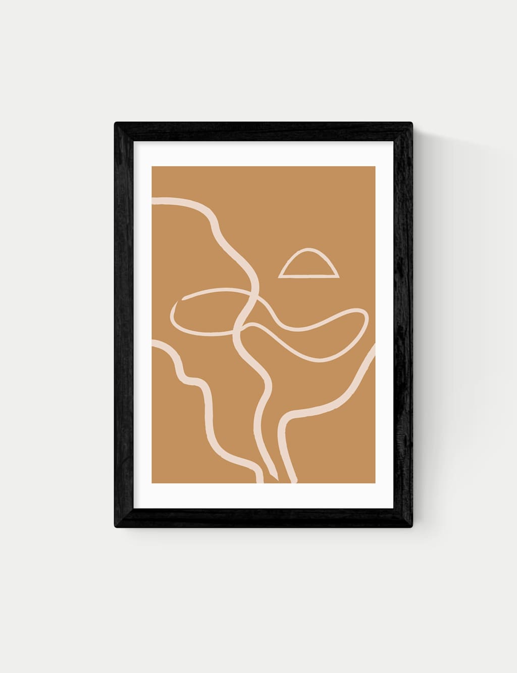 East End Prints The Line Framed Art Black