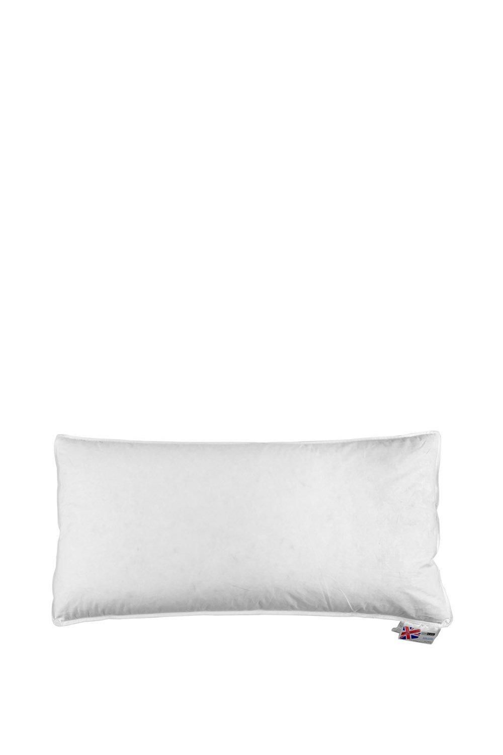 Homescapes Duck Feather Euro Continental Pillow - 40cm x 80cm (16"x32") in White