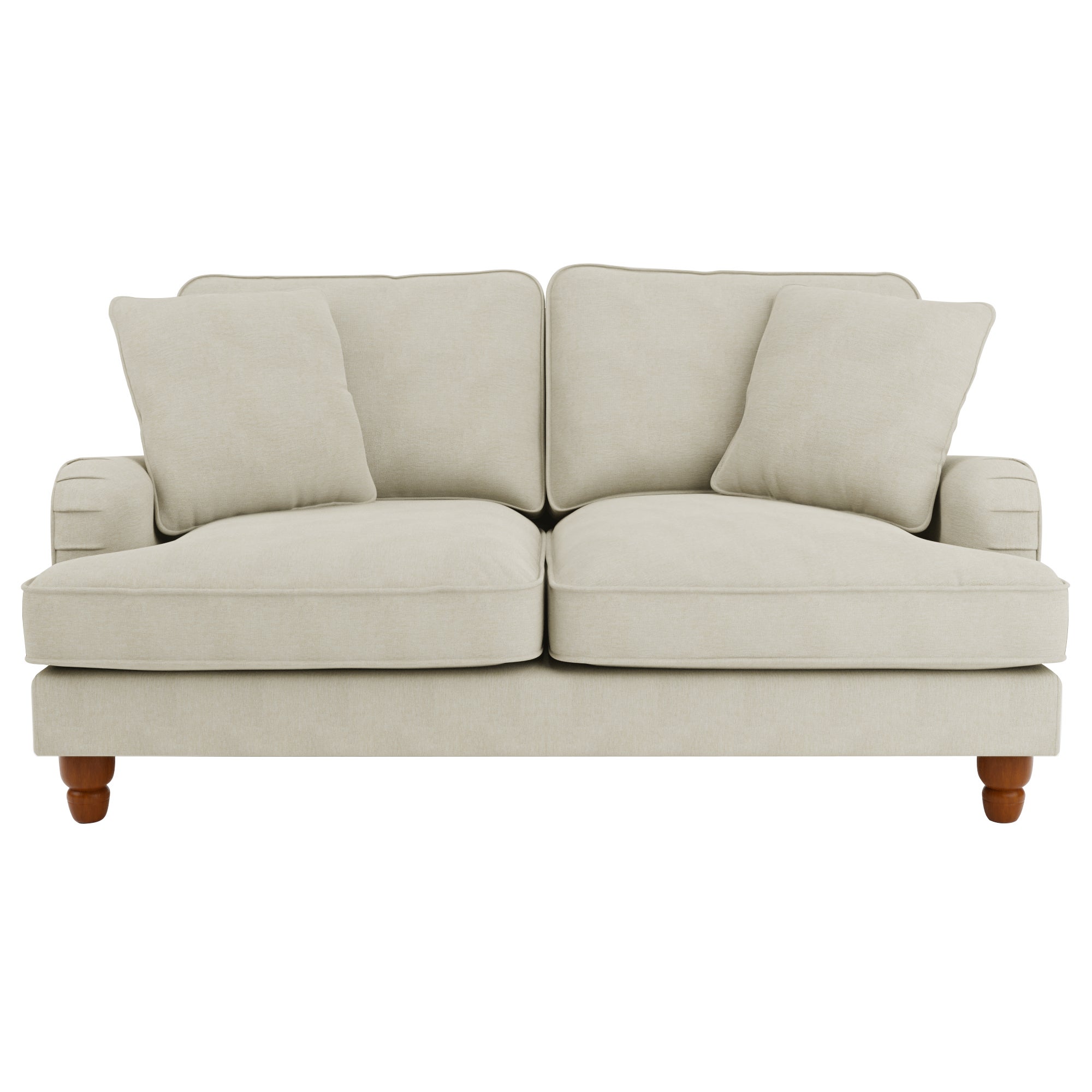 Beatrice Natural Luna Fabric 2 Seater Sofa