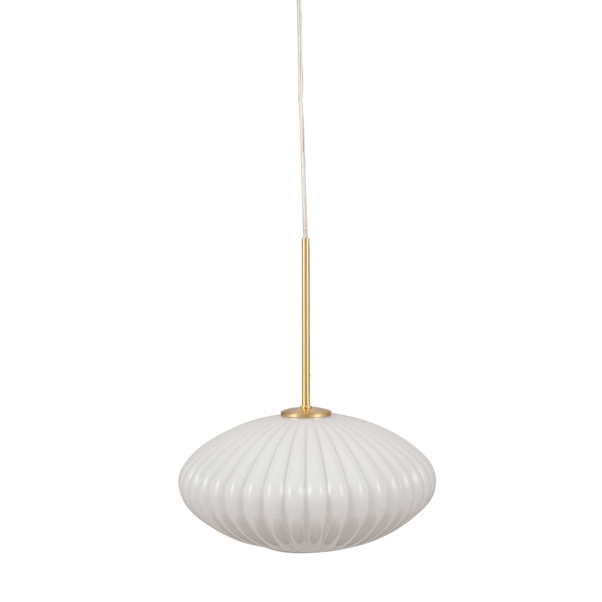 White Oval Pendant Light Glass | Barker & Stonehouse