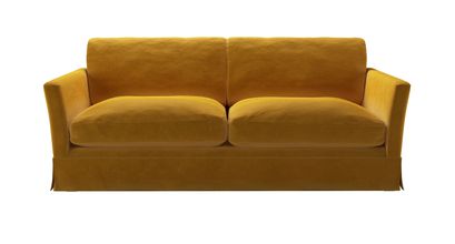 Otto 3 Seat Sofa Bed in Butterscotch Cotton Matt Velvet - sofa.com