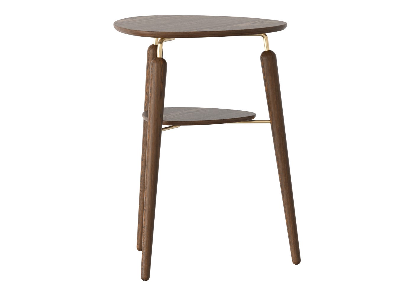 Umage My Spot Side Table in Dark Oak & Brass