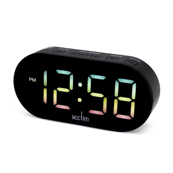 Acctim Lyra 2 Colour Fade LED Alarm Clock 4
