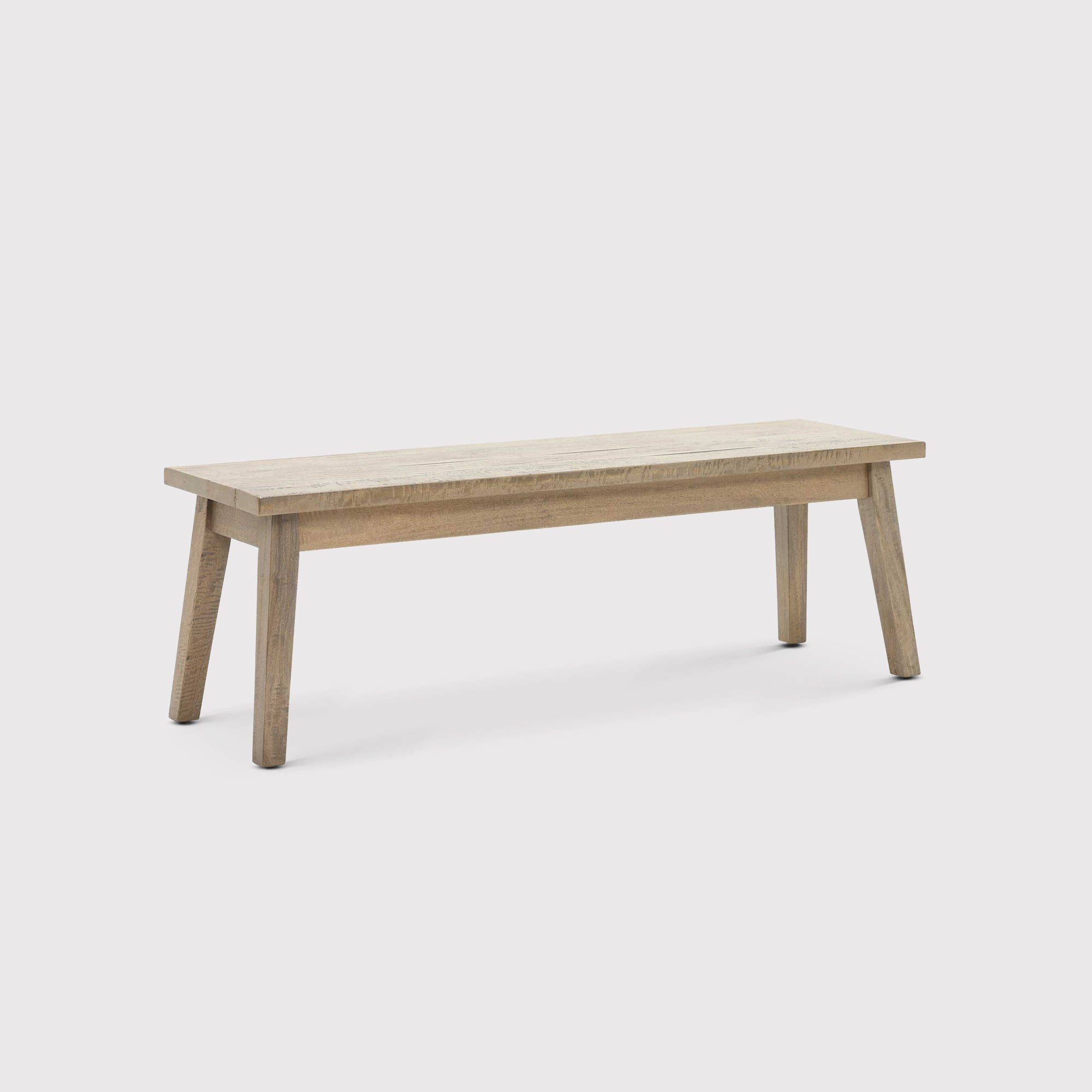 Hancock Dining Bench 130cm, Grey Wood | Barker & Stonehouse