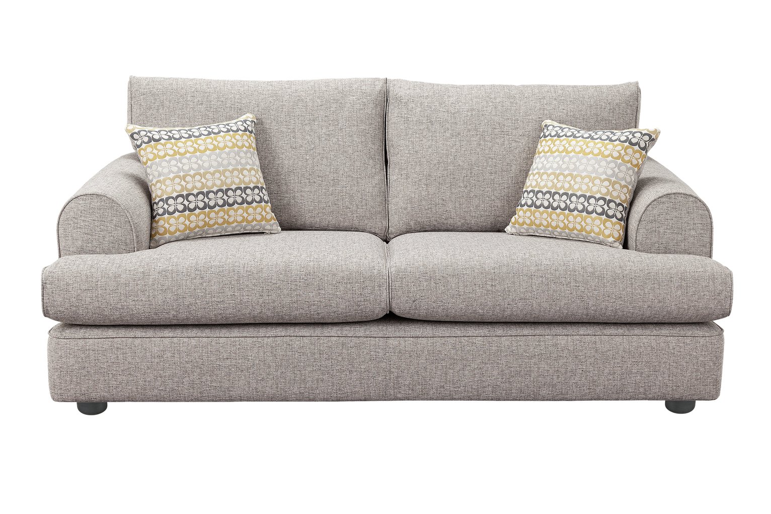 Habitat Atticus 3 Seater Fabric Sofa - Grey