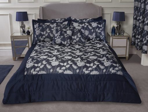 New Edge Blinds Meadows Bedspread in Blue