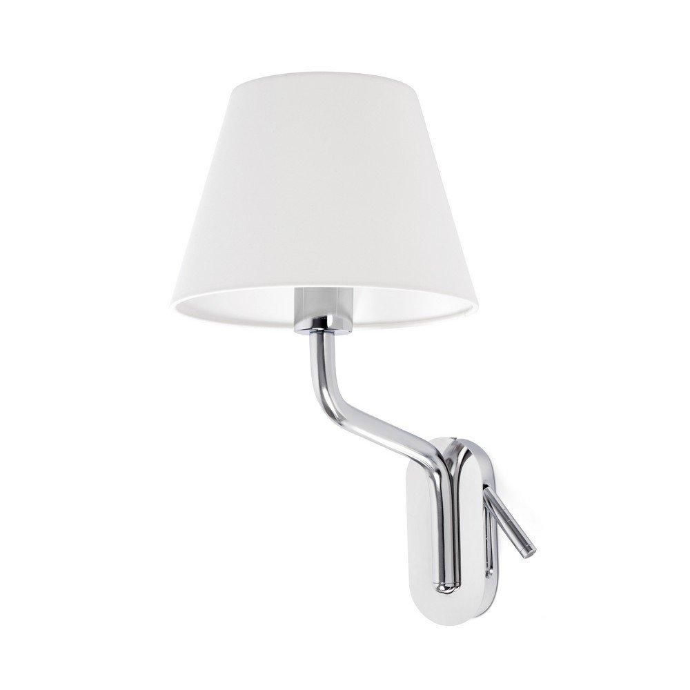 Netlighting Eterna Reading Light Wall Light Chrome E27 in Grey