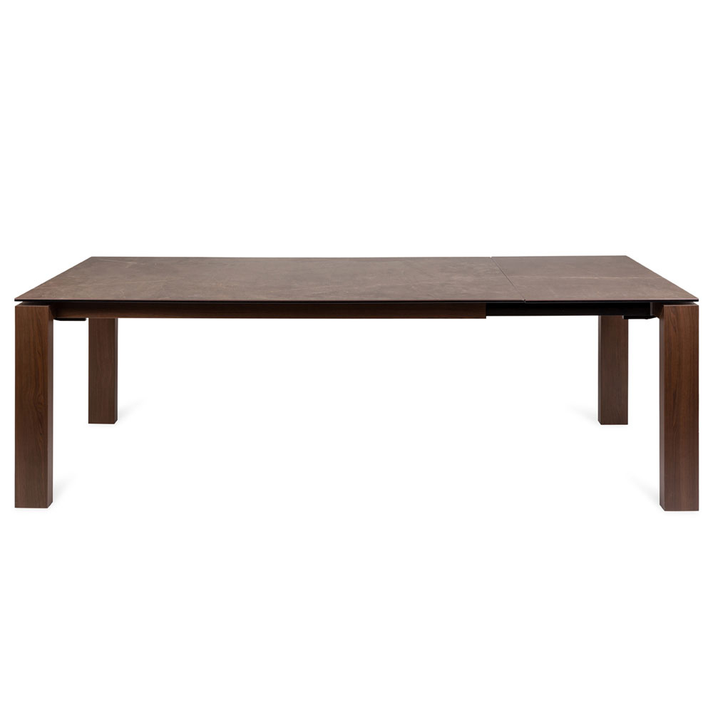 Heal's Massa Ceramic Dining Table Bronze Top Walnut Leg 180cm