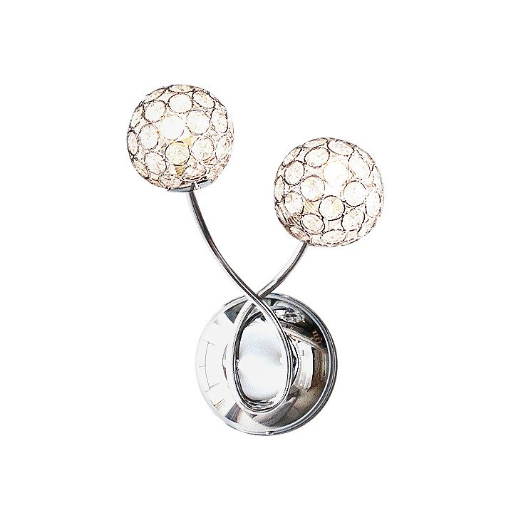 Argos Home Amelia 2 Light Beaded Globe Wall Light