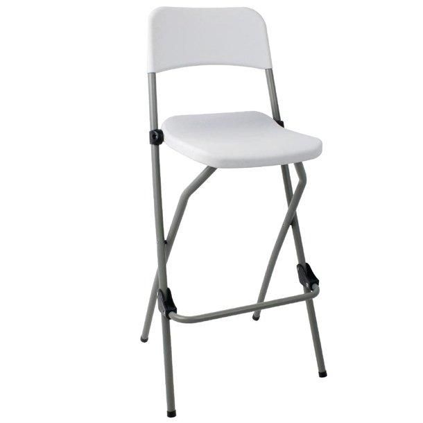 netfurniture Pair of Sparrow Folding Bar Stools in White