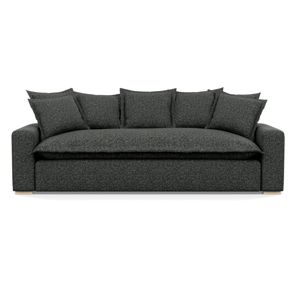 Heal's Brompton 4 Seater Sofa Brecon Charcoal Natural Feet