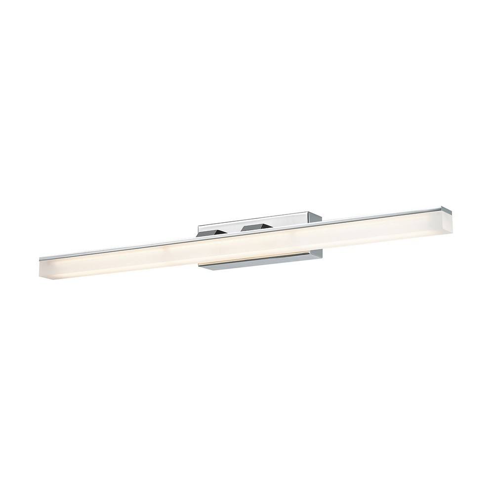 Netlighting Modern LED Wall Lamp Chrome Warm White 3000K 840lm in Silver