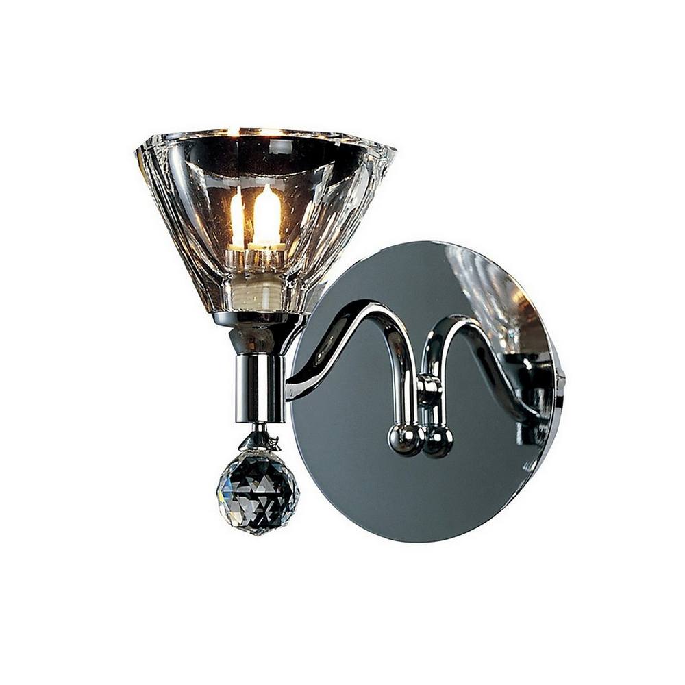 Netlighting Neptune Wall Lamp G9 Polished Chrome in Grey