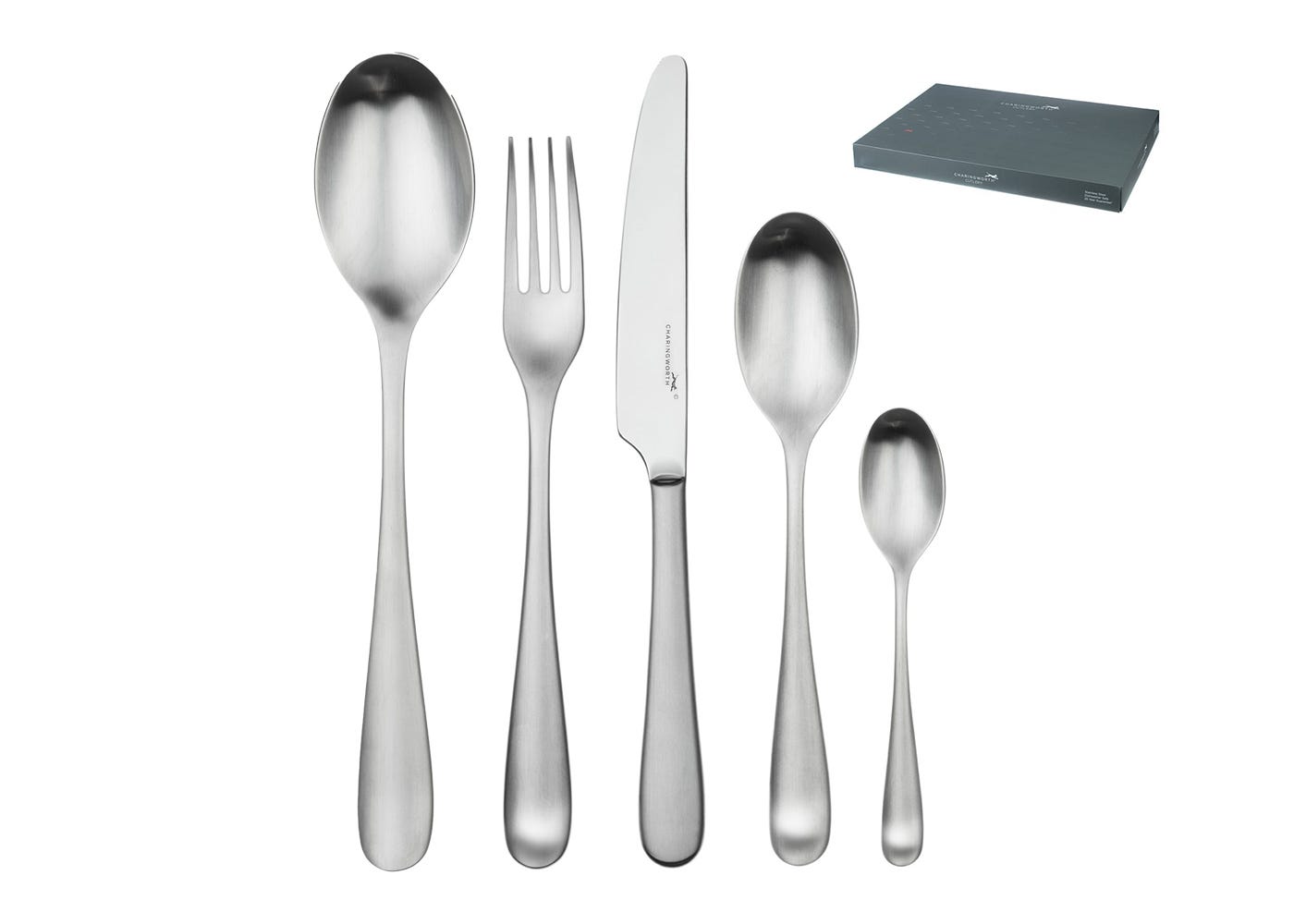 Charingworth Mogano Satin Cutlery 42 Piece Set