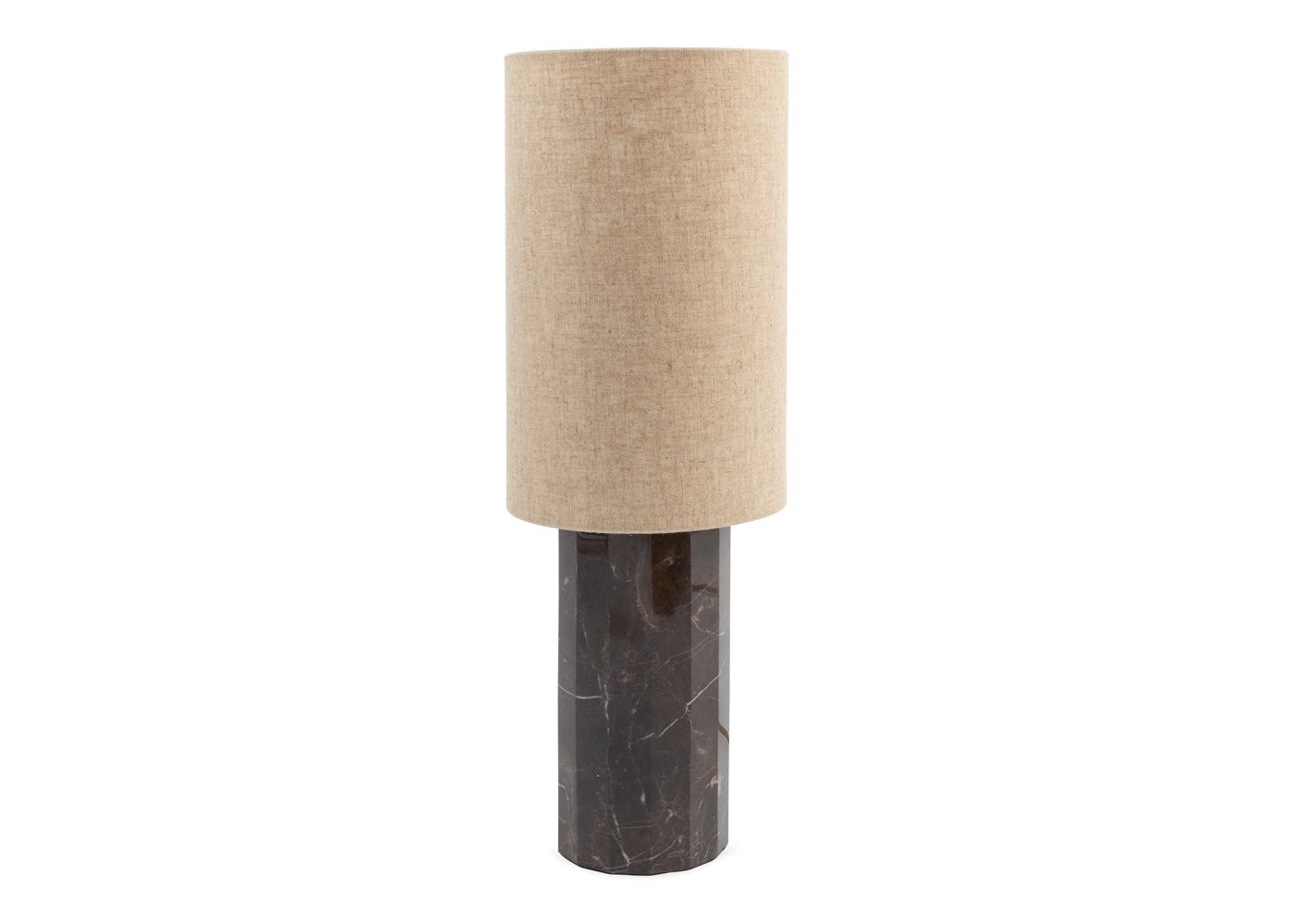 Heal's Colonna Marble Table Lamp Cocoa