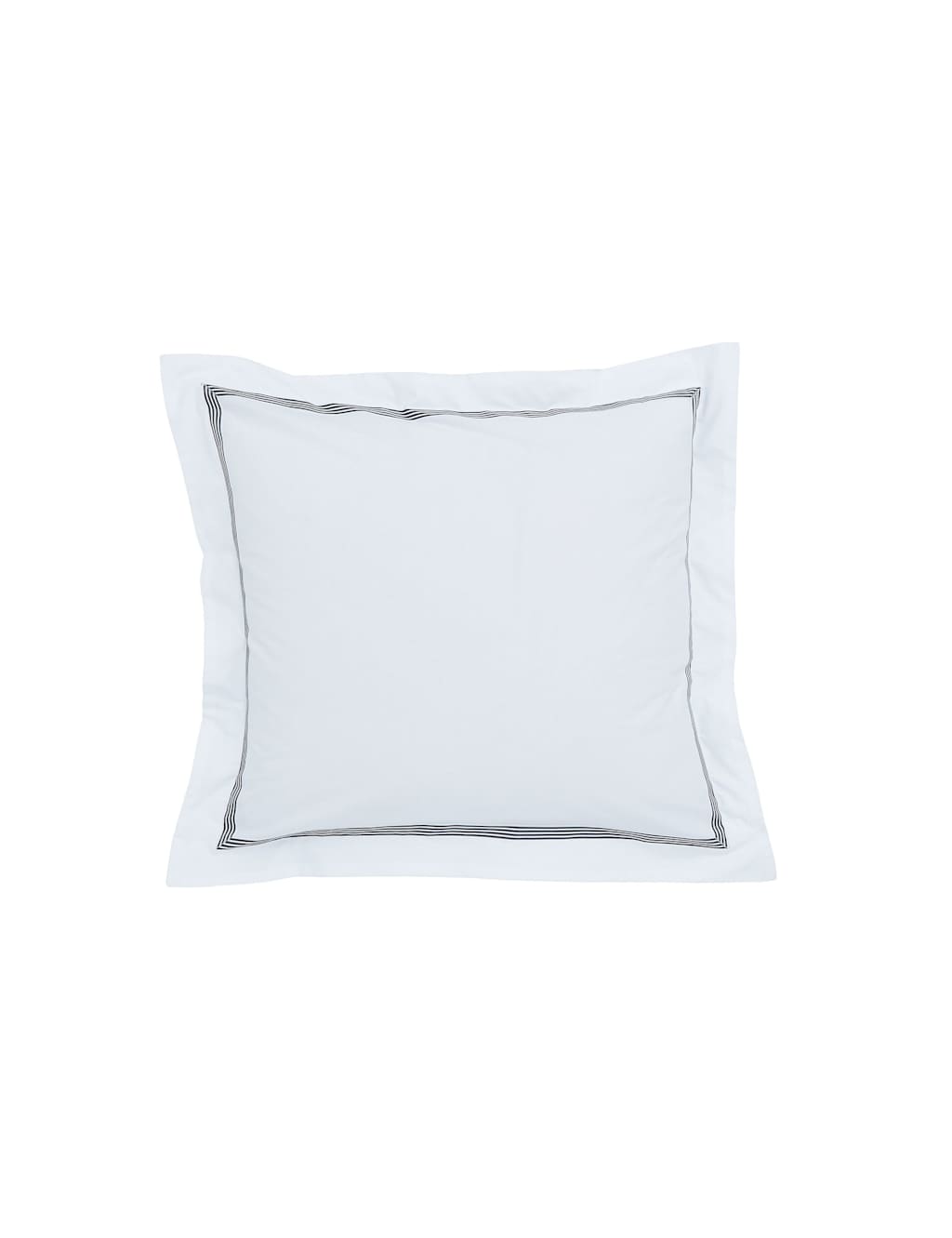 Bedeck of Belfast 2 Pack Alba/Maira Pure Cotton Square Pillowcases Grey Mix