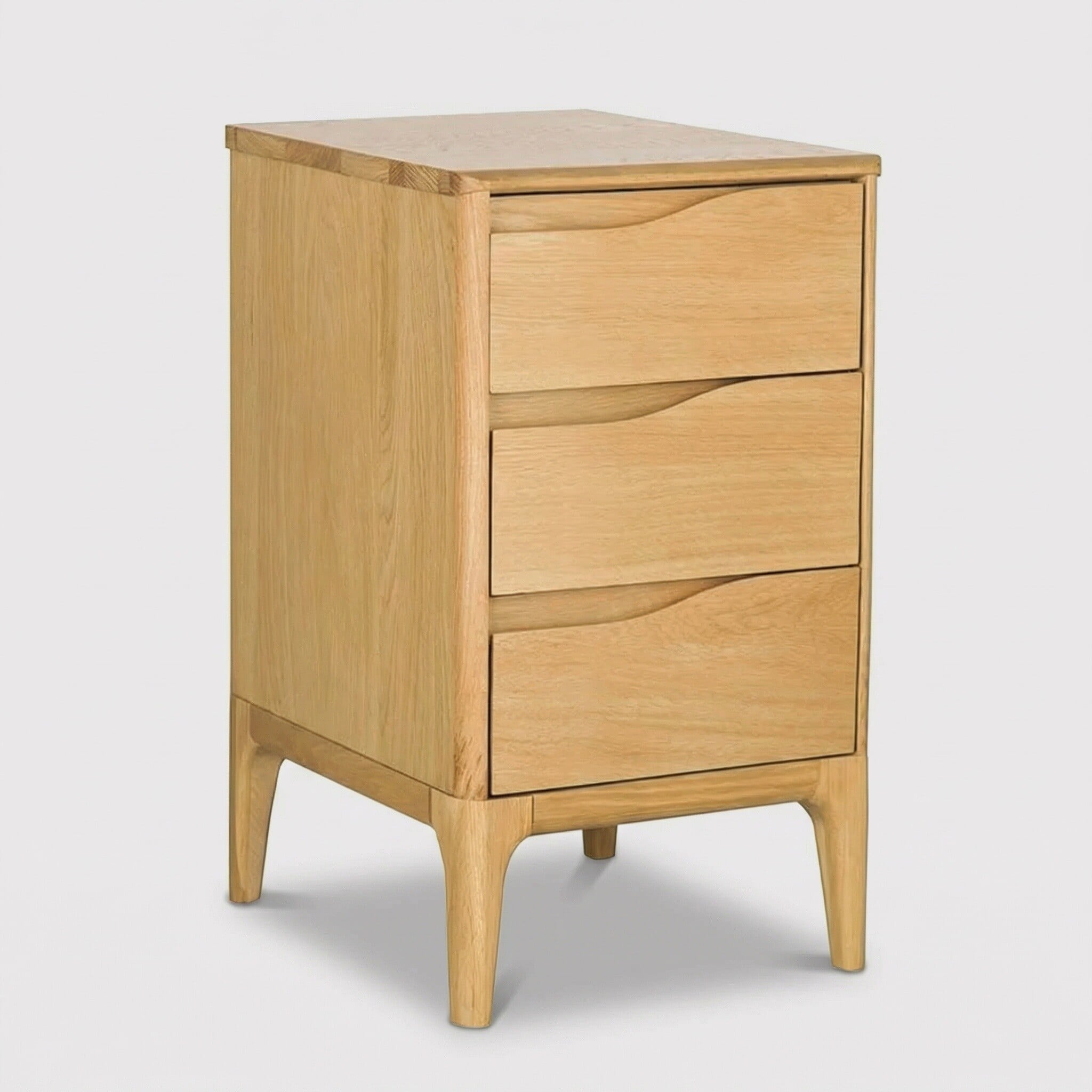 Ercol Rimini Compact Bedside Cabinet, Neutral Oak | Barker & Stonehouse