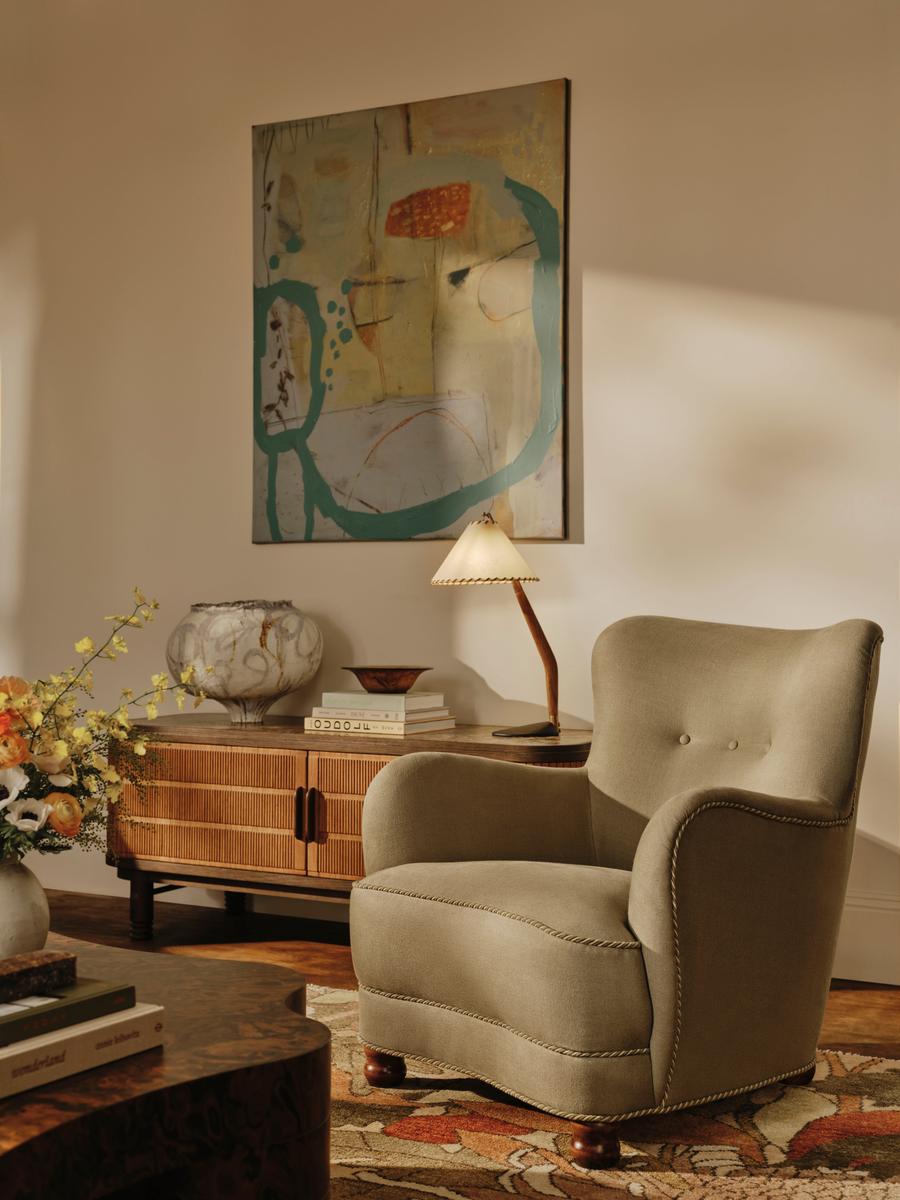 Pippa Armchair, Linen, Wheat