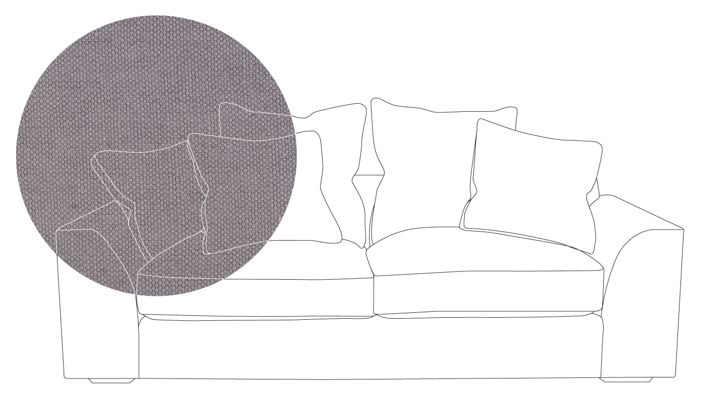 Heal's Cumulus 4 Seater Sofa In Linen Shadow With Black