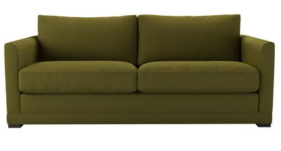 Aissa 3 Seat Sofabed in Royal Fern Brushed Linen Cotton - sofa.com