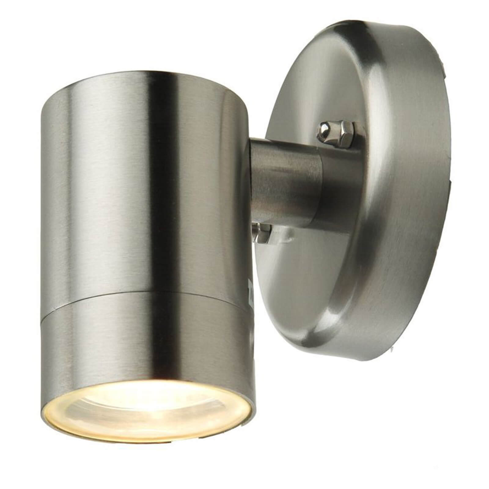 Lutec Rado GU10 Down Wall Light - Brushed Steel